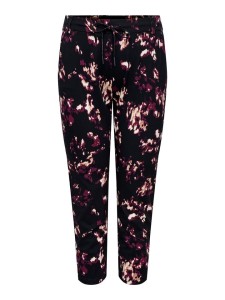 ONLY Carmakoma Spodnie w kolorze czarno-fioletowym rozmiar: 52/L32