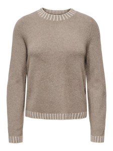 ONLY Sweter w kolorze szarobrązowym rozmiar: L