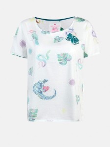 LIEBLINGSSTÜCK Koszulka "Celice" w kolorze białym ze wzorem rozmiar: 4XL