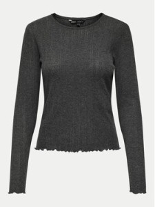 ONLY Bluzka Carlotta 15291987 Szary Regular Fit
