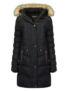 Geographical Norway Płaszcz zimowy "Badonna" w kolorze czarnym rozmiar: XXL