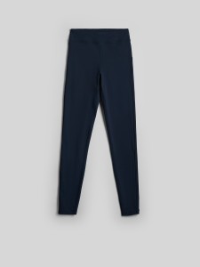 4F Legginsy dzianinowe damskie - granatowe M
