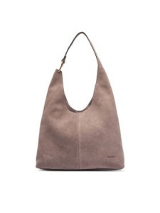 Calvin Klein Torebka Slouchy Suedelarge Shoulder Bag LV04F3690G Brązowy
