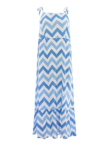 Zwillingsherz Sukienka "Zick-Zack" w kolorze niebiesko-błękitnym rozmiar: S/M