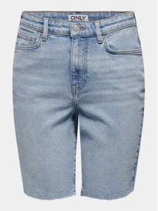 ONLY Szorty jeansowe Emily 15311259 Niebieski Straight Fit