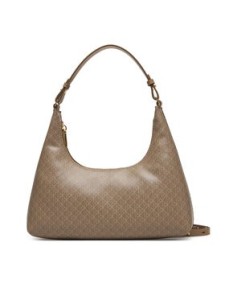 Calvin Klein Torebka Emblem Aop Conv Shoulder Bag LV04F3298G Beżowy