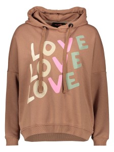miss goodlife Bluza "Love" w kolorze jasnobrązowym rozmiar: S