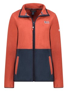 Geographical Norway Kurtka polarowa "Touki" w kolorze granatowo-pomarańczowym rozmiar: M