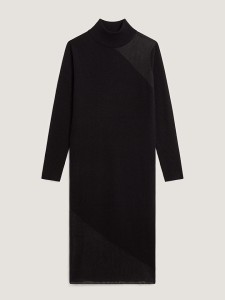 Rodier Wełniana sukienka w kolorze czarno-szarym rozmiar: M