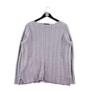 Second life - Damski fioletowy sweter - Jak nowy