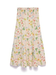 Vero Moda Spódnica maxi Elena 10351018 Beżowy jasny Regular Fit