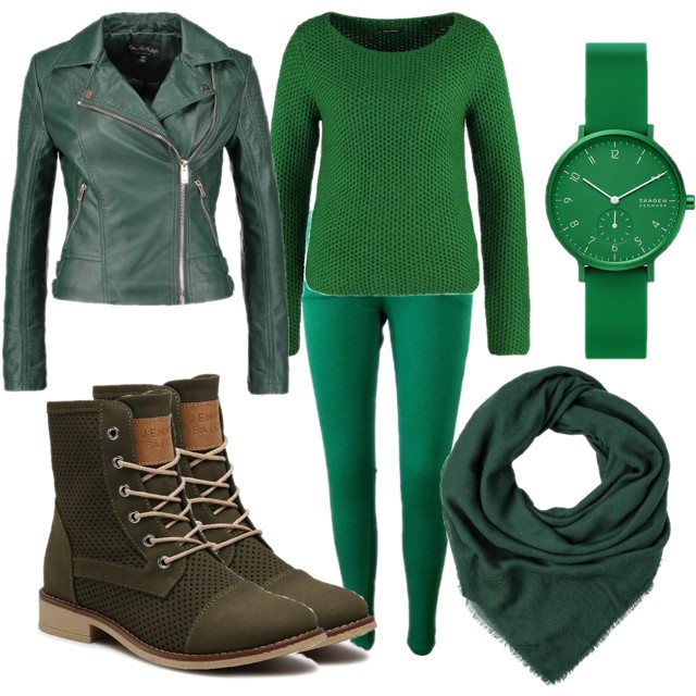 Zielona stylizacja na wiosnę, czyli z czym nosić zielone spodnie