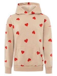 Zwillingsherz Bluza "Hearts" w kolorze beżowym rozmiar: S