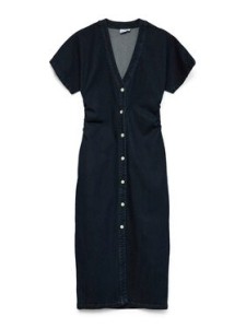 Vero Moda Sukienka jeansowa Sanni 10345708 Granatowy Slim Fit