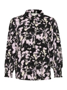 Kaffe Bluzka "Lura" w kolorze jasnoróżowo-czarnym rozmiar: 42