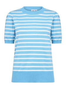 SAINT TROPEZ Sweter w kolorze błękitno-białym rozmiar: XL