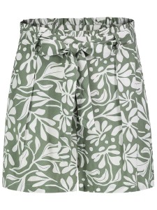 Fresh Made Szorty w kolorze zielono-kremowym rozmiar: XS