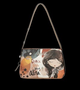 Pomarańczowa Elegancka Listonoszka Damska Anekke Z Serii Alma