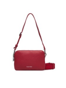 Calvin Klein Torebka Webbing 2X Strap Camera Bag LV04F3656G Czerwony