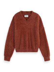 Scotch & Soda Sweter w kolorze czerwonym rozmiar: S