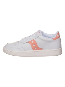 Saucony Skórzane sneakersy "Jazz Court" w kolorze biało-jasnoróżowym rozmiar: 38,5
