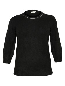 KAFFE curve Sweter w kolorze czarnym rozmiar: XL