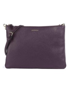 COCCINELLE Skórzana torebka w kolorze fioletowym - 27 x 19 cm rozmiar: onesize