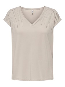 ONLY Koszulka w kolorze beżowym rozmiar: S