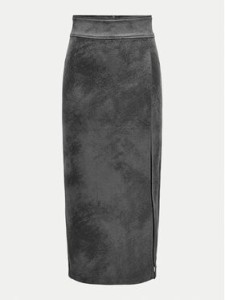 ONLY Spódnica z imitacji skóry Paris 15330036 Szary Regular Fit