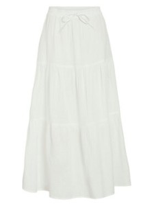 Vila Spódnica maxi Lania 14105428 Biały Regular Fit