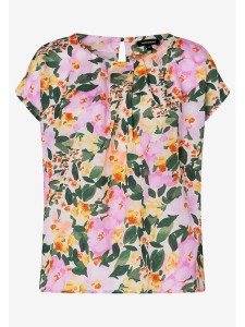 More & More Bluzka w kolorze zielono-jasnoróżowym rozmiar: 38
