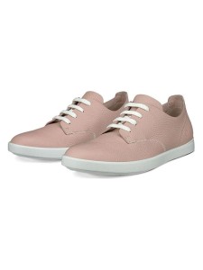 Ecco Skórzane sneakersy "Leisure" w kolorze jasnoróżowym rozmiar: 39