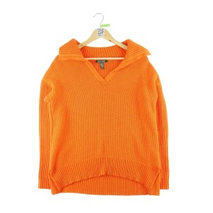 Second life - Damski pomarańczowy sweter - Stan bardzo dobry