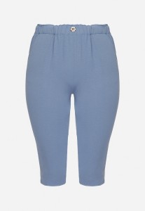 Niebieskie Spodnie z Gumką w Pasie 7/8 Tenimira