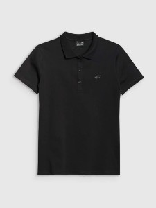 4F Koszulka polo w kolorze czarnym rozmiar: M