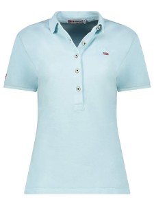 Geographical Norway Koszulka polo "Kars" w kolorze błękitnym rozmiar: XXL