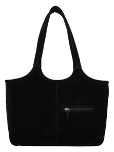 Charm Skórzany shopper bag "Sevilla" w kolorze czarnym - 40 x 24 x 10 cm rozmiar: onesize