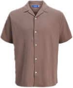 Jack&Jones Koszula Luke 12255781 Brązowy Relaxed Fit