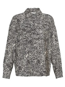 MOSS COPENHAGEN Koszula "Amabella" w kolorze czarno-kremowym rozmiar: S/M