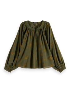 Scotch & Soda Bluzka w kolorze khaki rozmiar: 40