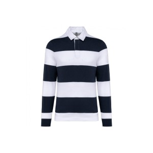 Koszulka polo w paski, długi rękaw Kariban