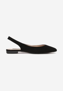 Czarne Sandały Slingback z Noskiem w Szpic Arrilla