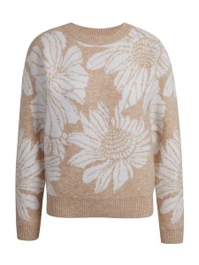 orsay Sweter w kolorze beżowo-białym rozmiar: M