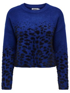 ONLY Sweter w kolorze niebiesko-czarnym rozmiar: L