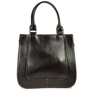 Torebka skórzana kuferek DAN-A T228 czekoladowa