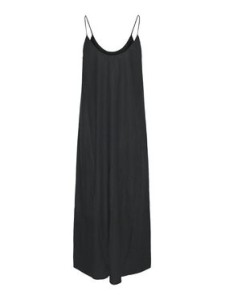 Pieces Sukienka letnia Pia 17151884 Czarny Loose Fit