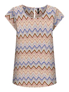 ONLY Bluzka w kolorze karmelowo-niebieskim rozmiar: 36