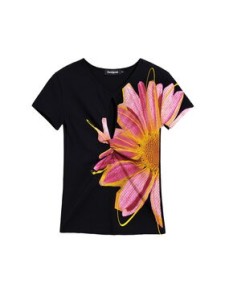 Desigual T-Shirt Dublin 26SWTK05 Czarny Regular Fit