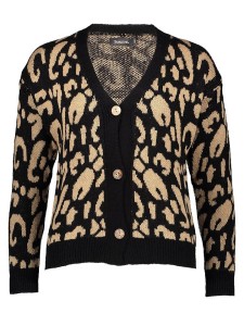 Sublevel Kardigan w kolorze beżowo-czarnym rozmiar: L/XL