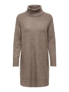 ONLY Sukienka dzianinowa w kolorze szarobrązowym rozmiar: XL